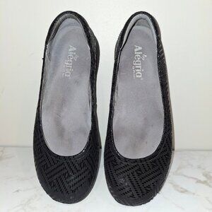 Alegria Petal Black Dazzler Ballet Flats